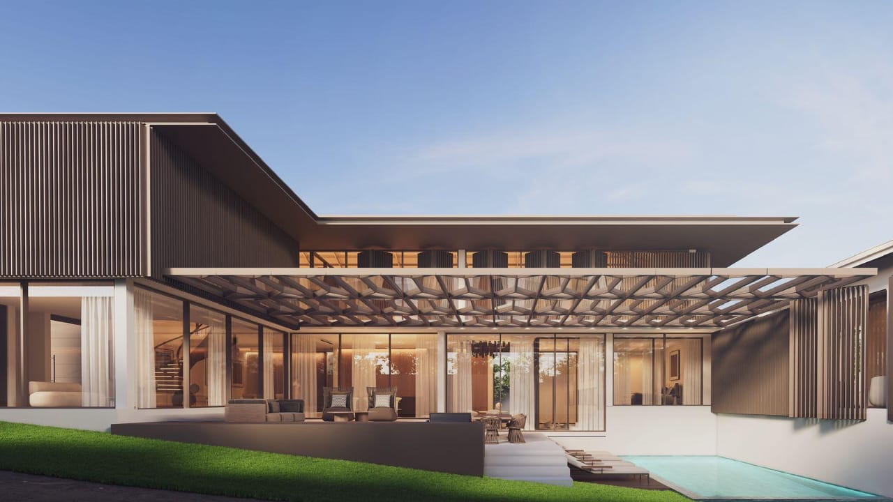 Architectural render — Triloka Construction